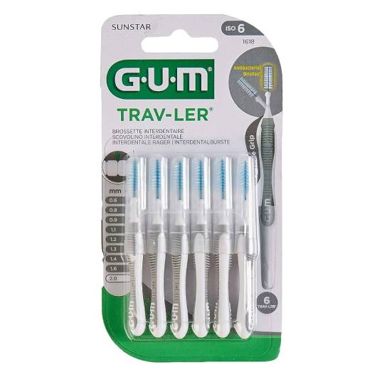 GUM Trav-Ler szczoteczki międzyzębowe 2mm szare