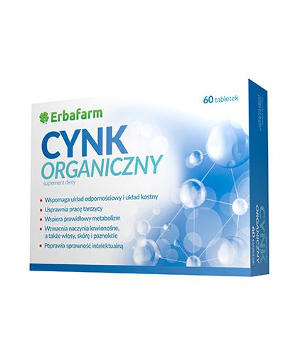 ERBAFARM cynk organiczny 60 tabletek