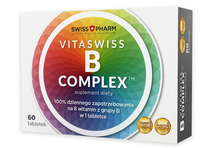 VITASWISS B Complex na zmęczenie 60 tabletek