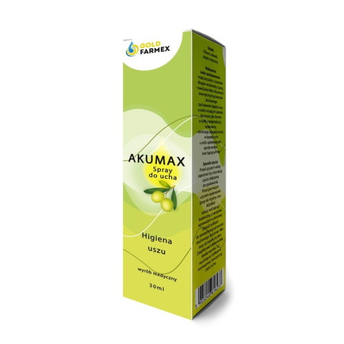 AKUMAX Spray do uszu z oliwą z oliwek 30ml
