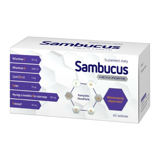 Sambucus Hexa Forte 60 tabletek