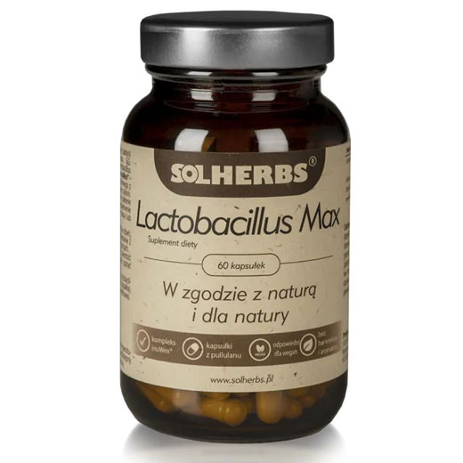 SOLHERBS Lactobacillus Max bakterie kwasu mlekowego 60 kapsułek