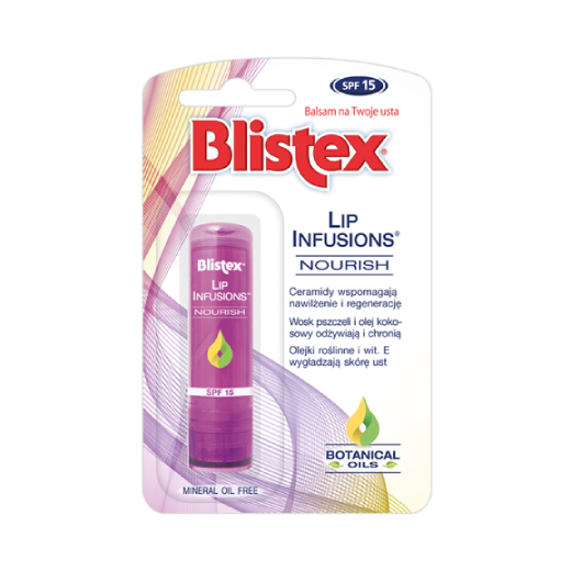 BLISTEX Lip Infusions® Nourish Balsam do ust z ceramidami SPF 15 3,7g