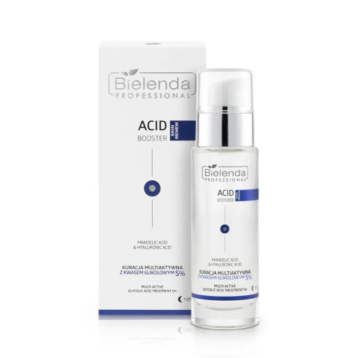 BIELENDA Professional Skin Renew Acid Booster Kuracja multiaktywna z kwasem glikolowym 5% 30ml