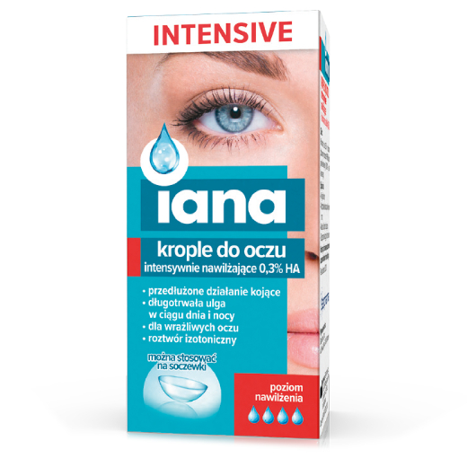 IANA Intensive Nawilżające krople do oczu 0.3% HA 10ml