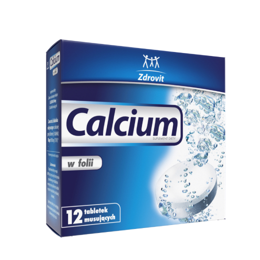 Zdrovit Calcium 300mg w folii 12 tabletek musujących